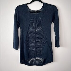 NWT Apt 9 Navy Long Sleeve Tunic, Sz XS